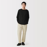 紳士　洗いざらしコットンイージーパンツ