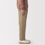 紳士　洗いざらしコットンイージーパンツ