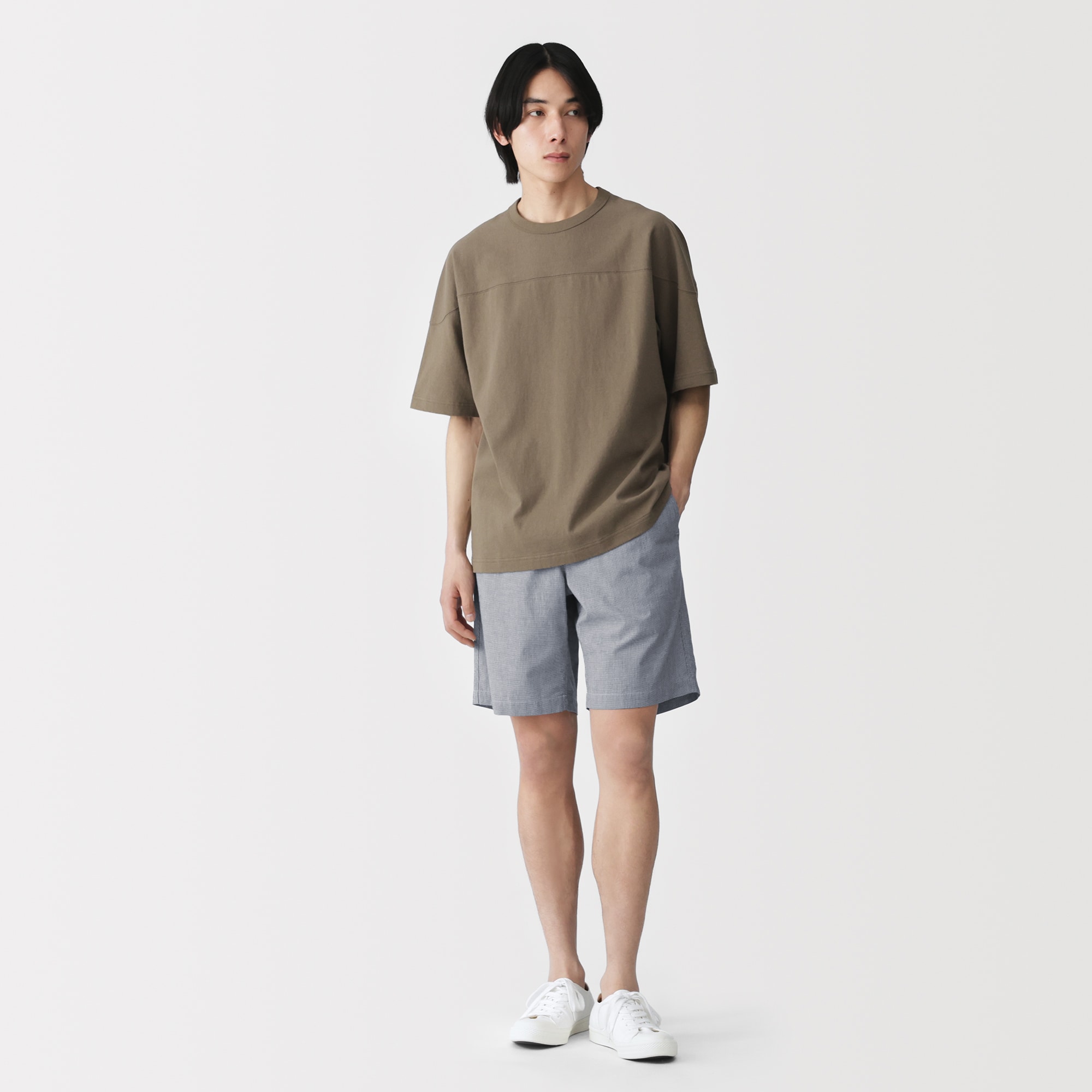 紳士　マドラスチェックイージーショートパンツ