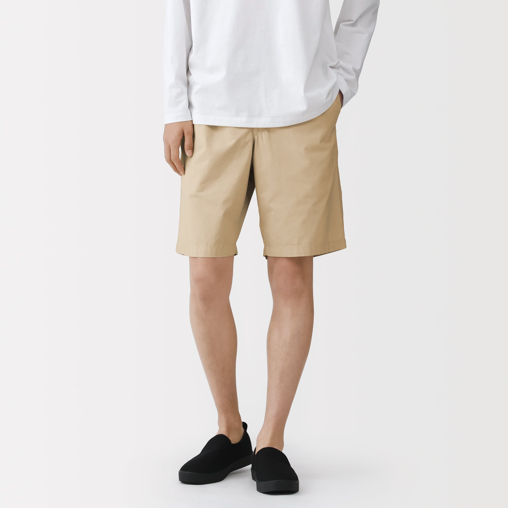 紳士　洗いざらしブロードイージーショートパンツ | 無印良品