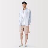 紳士　洗いざらしブロードイージーショートパンツ