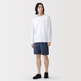 紳士　洗いざらしブロードイージーショートパンツ