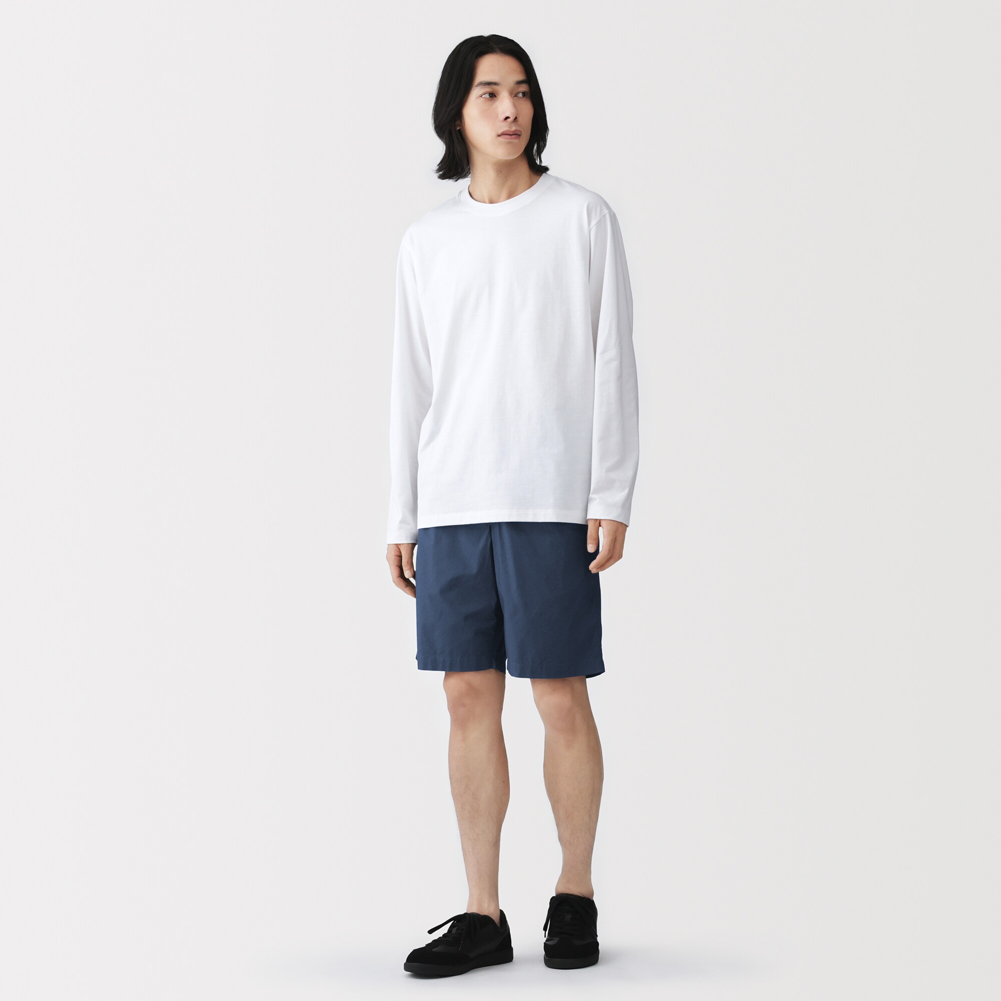 紳士 洗いざらしブロードイージーショートパンツ | 無印良品