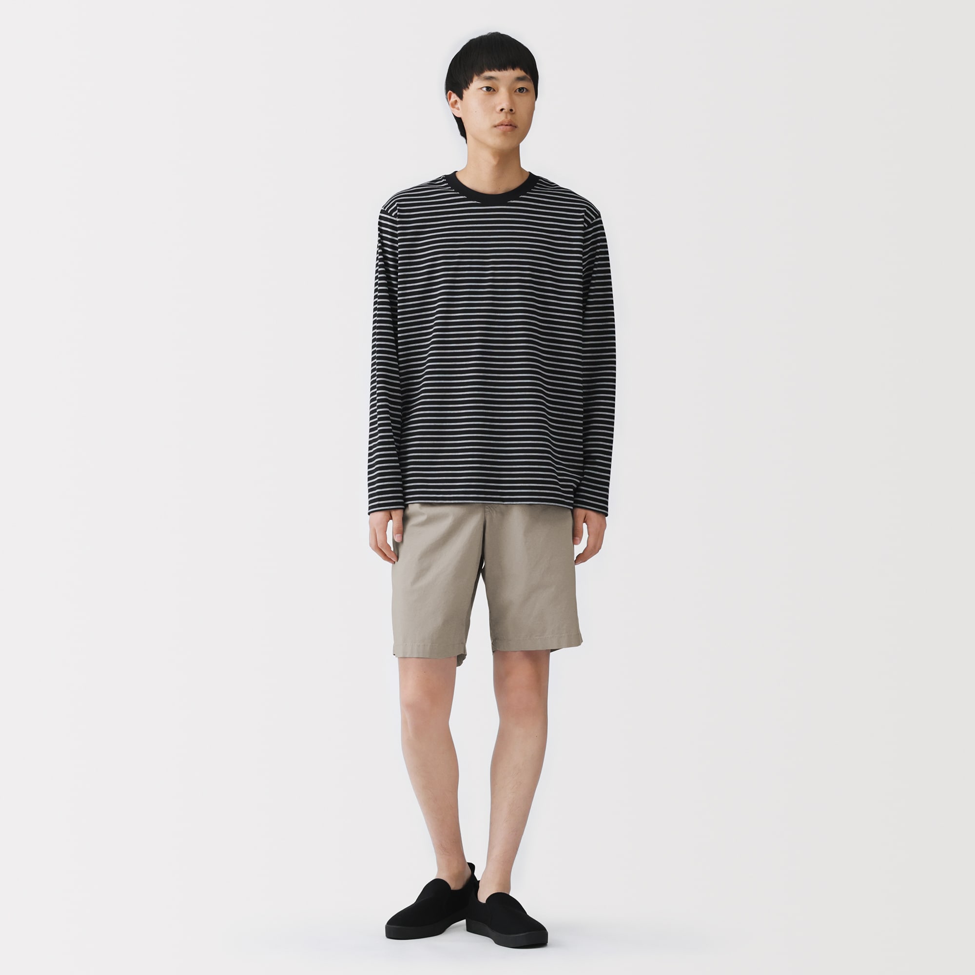 紳士 洗いざらしブロードイージーショートパンツ | 無印良品