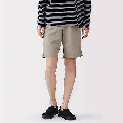 【３月上旬発売予定】紳士　洗いざらしブロードイージーショートパンツ