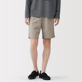 紳士　洗いざらしブロードイージーショートパンツ