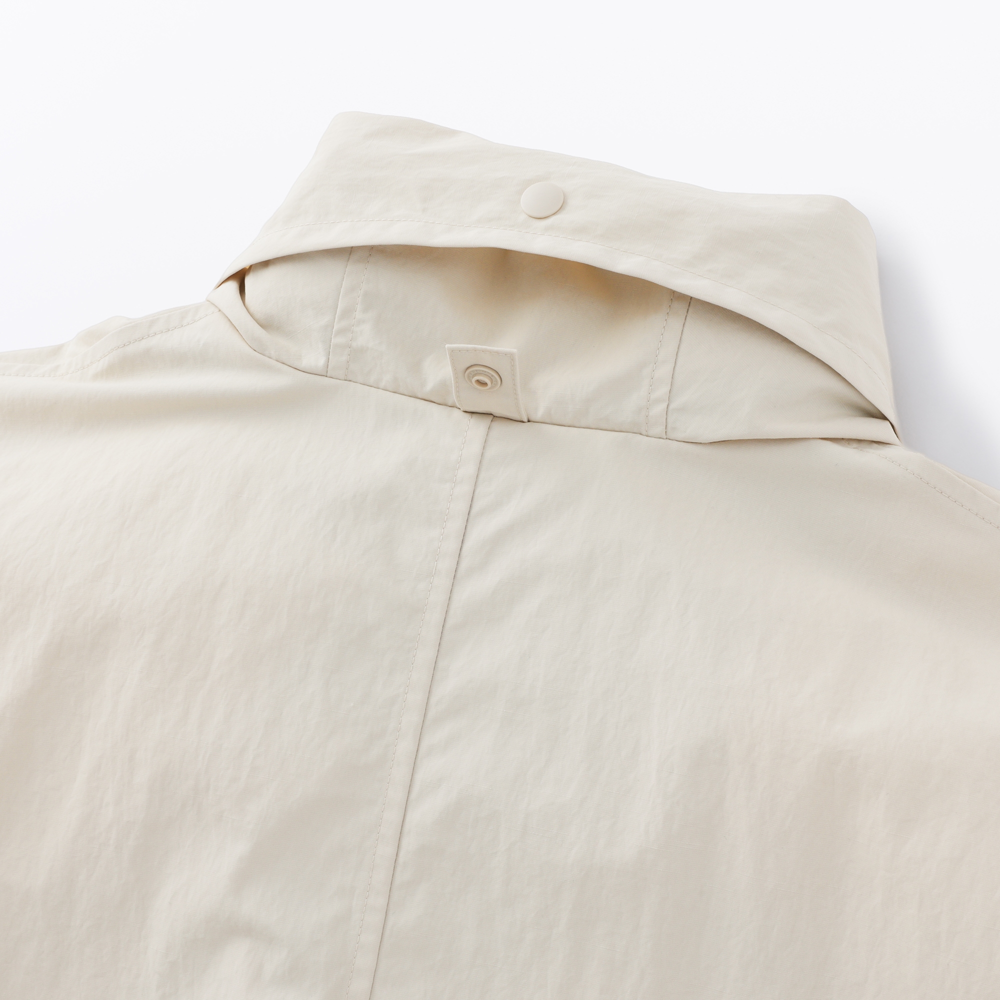 婦人　撥水ＵＶカットフードがしまえるロングコート