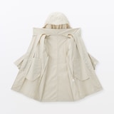 婦人　撥水ＵＶカットフードがしまえるロングコート