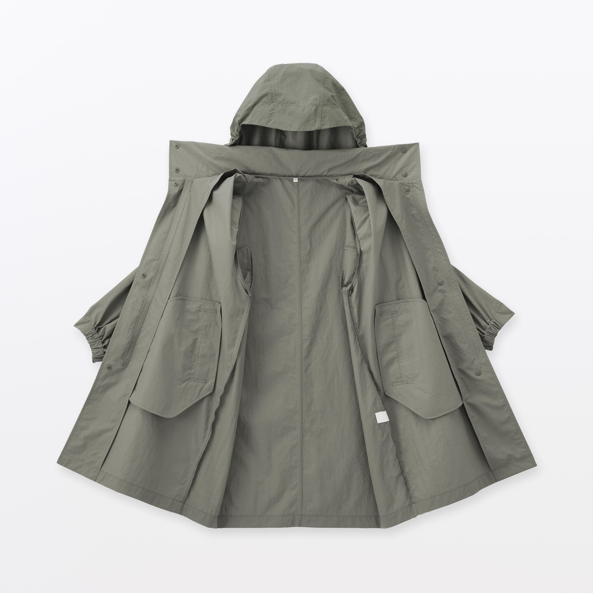 婦人 撥水UVカットフードがしまえるロングコート | 無印良品