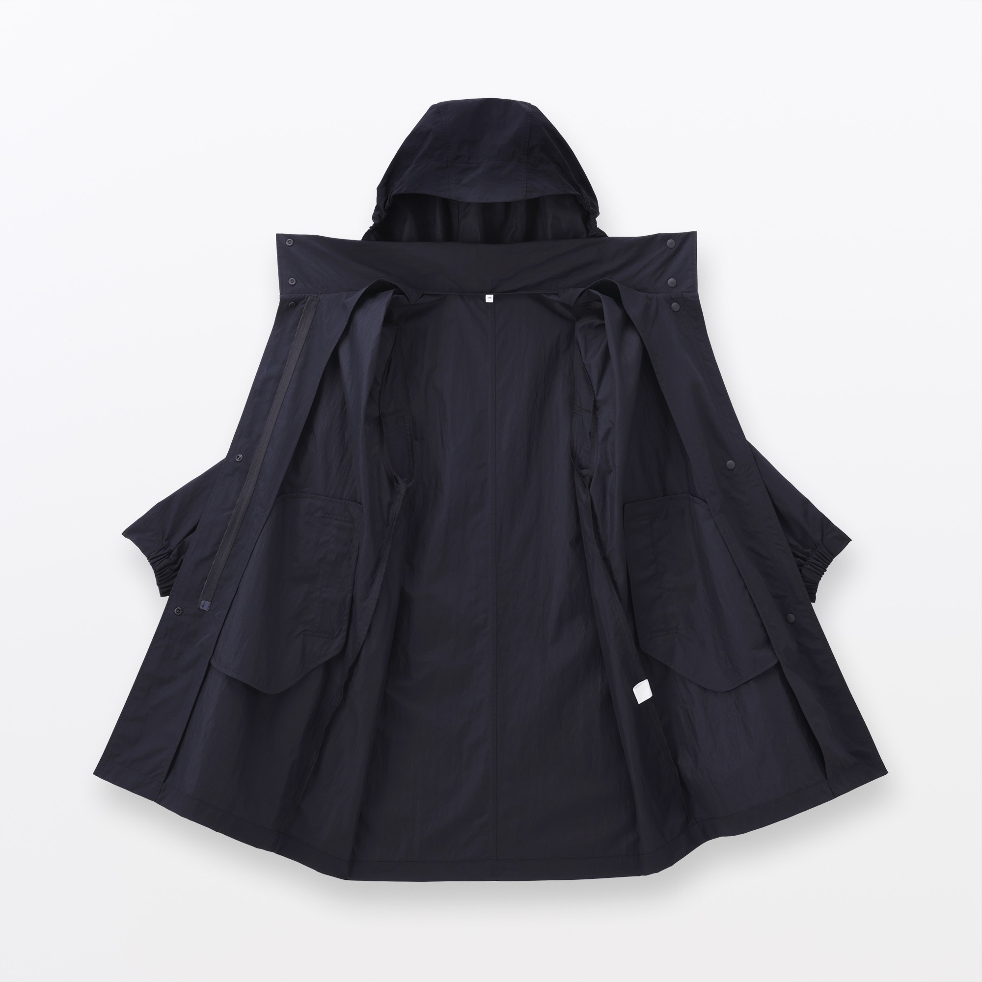 婦人　撥水ＵＶカットフードがしまえるロングコート