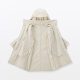 婦人　撥水ＵＶカットフードがしまえるロングコート