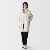 婦人　撥水ＵＶカットフードがしまえるロングコート