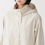 婦人　撥水ＵＶカットフードがしまえるロングコート
