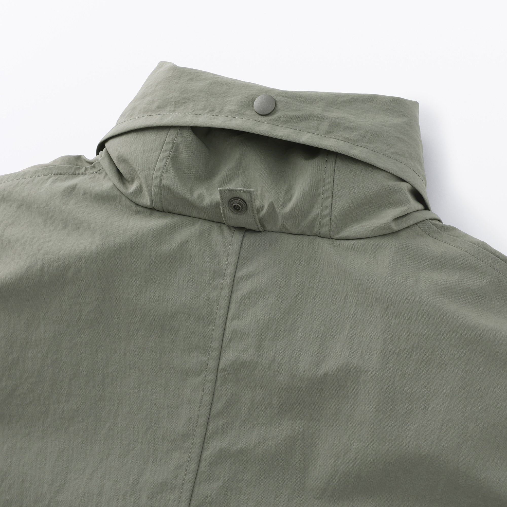 婦人　撥水ＵＶカットフードがしまえるロングコート