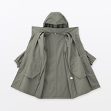 婦人　撥水ＵＶカットフードがしまえるロングコート