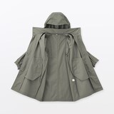 婦人　撥水ＵＶカットフードがしまえるロングコート