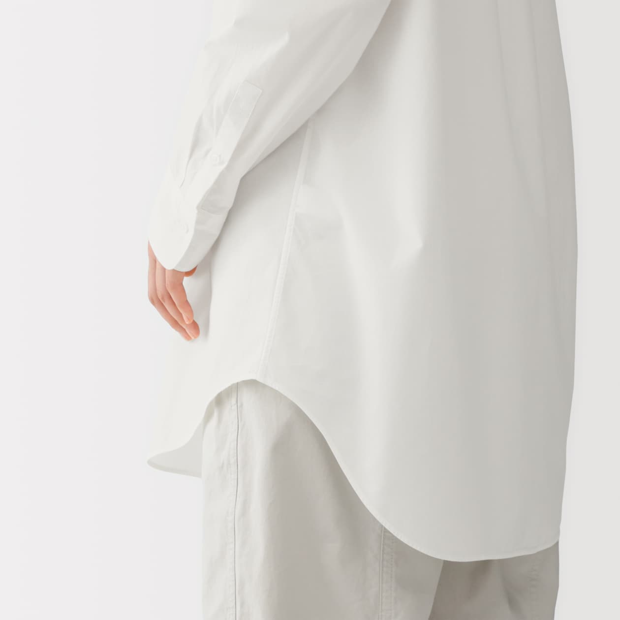 婦人　ポプリンリラックスフィットチュニック