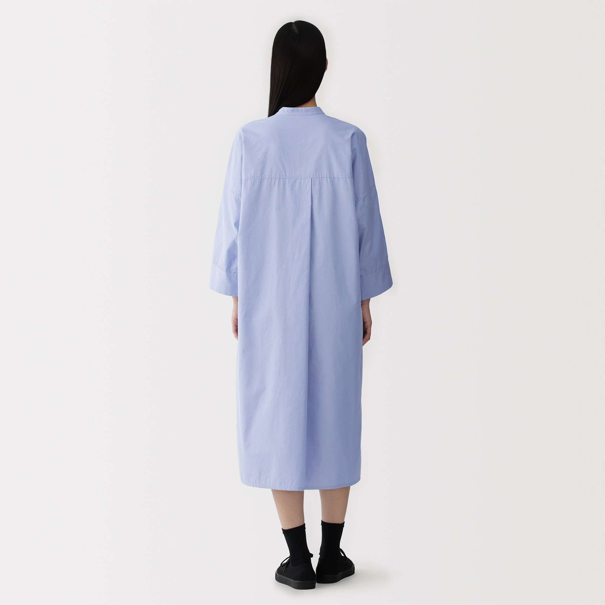 婦人　ポプリンシャツワンピース