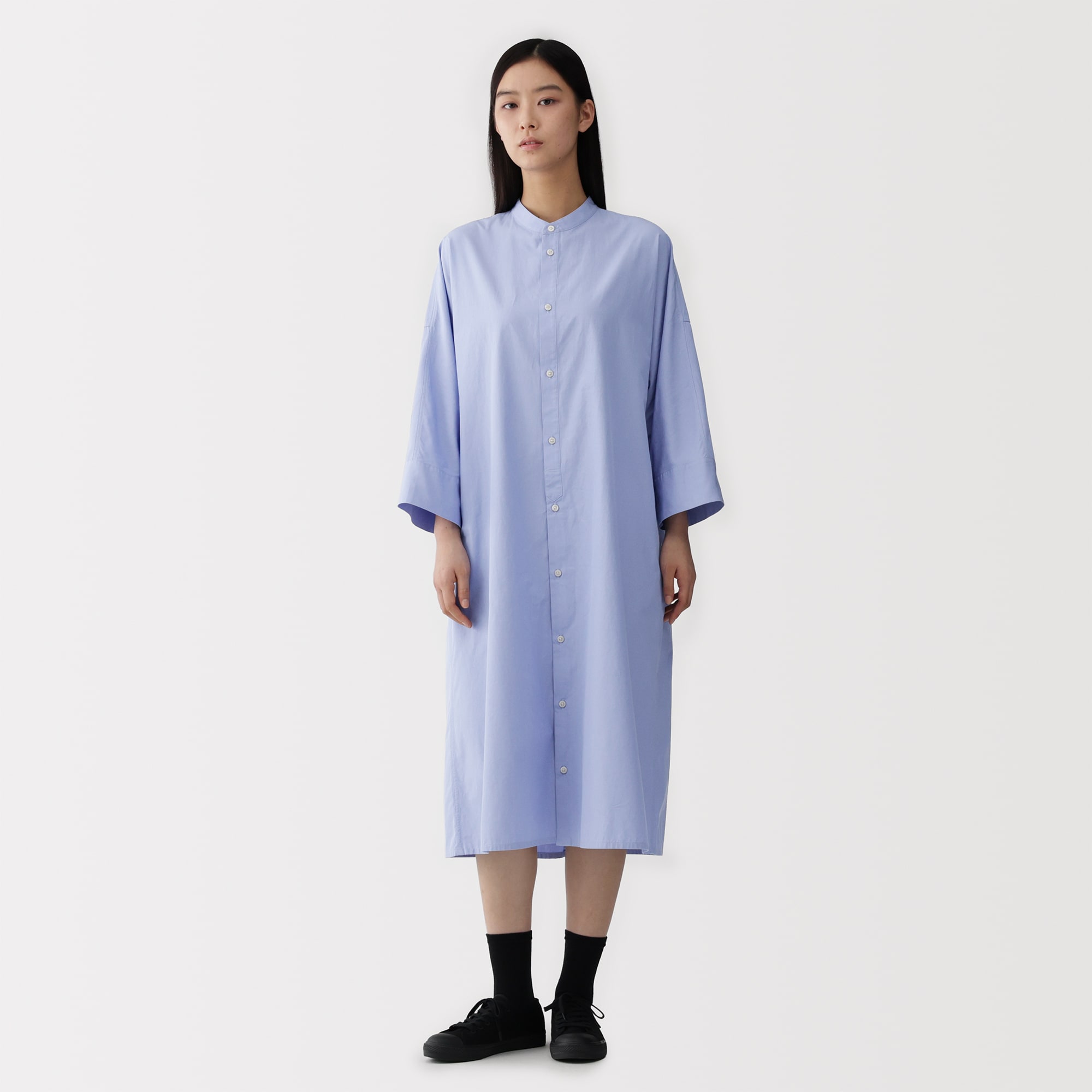 婦人 ポプリンシャツワンピース | 無印良品