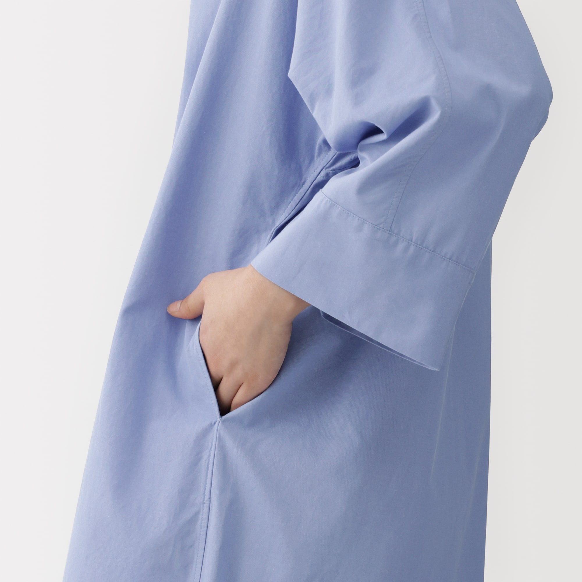 婦人　ポプリンシャツワンピース