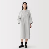 婦人　ポプリンシャツワンピース