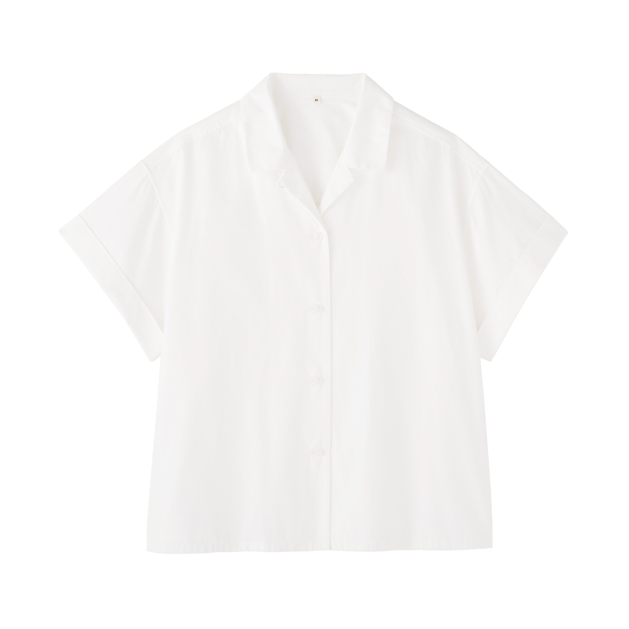 婦人　ポプリン半袖シャツ