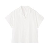 婦人　ポプリン半袖シャツ