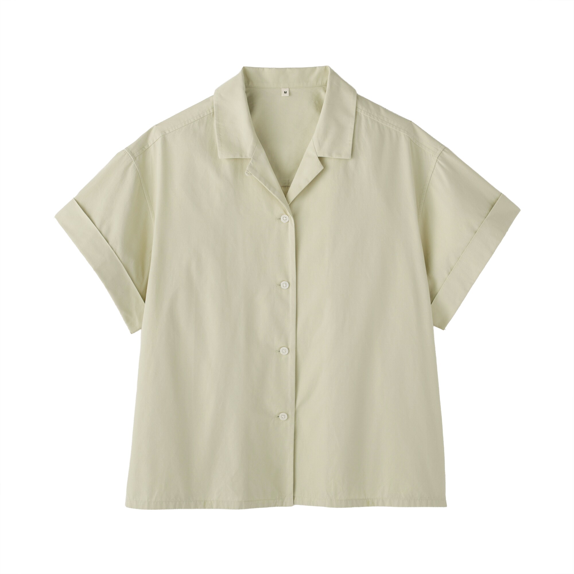 婦人　ポプリン半袖シャツ