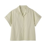 婦人　ポプリン半袖シャツ