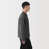 紳士　太番手リネンドローストリングジャケット