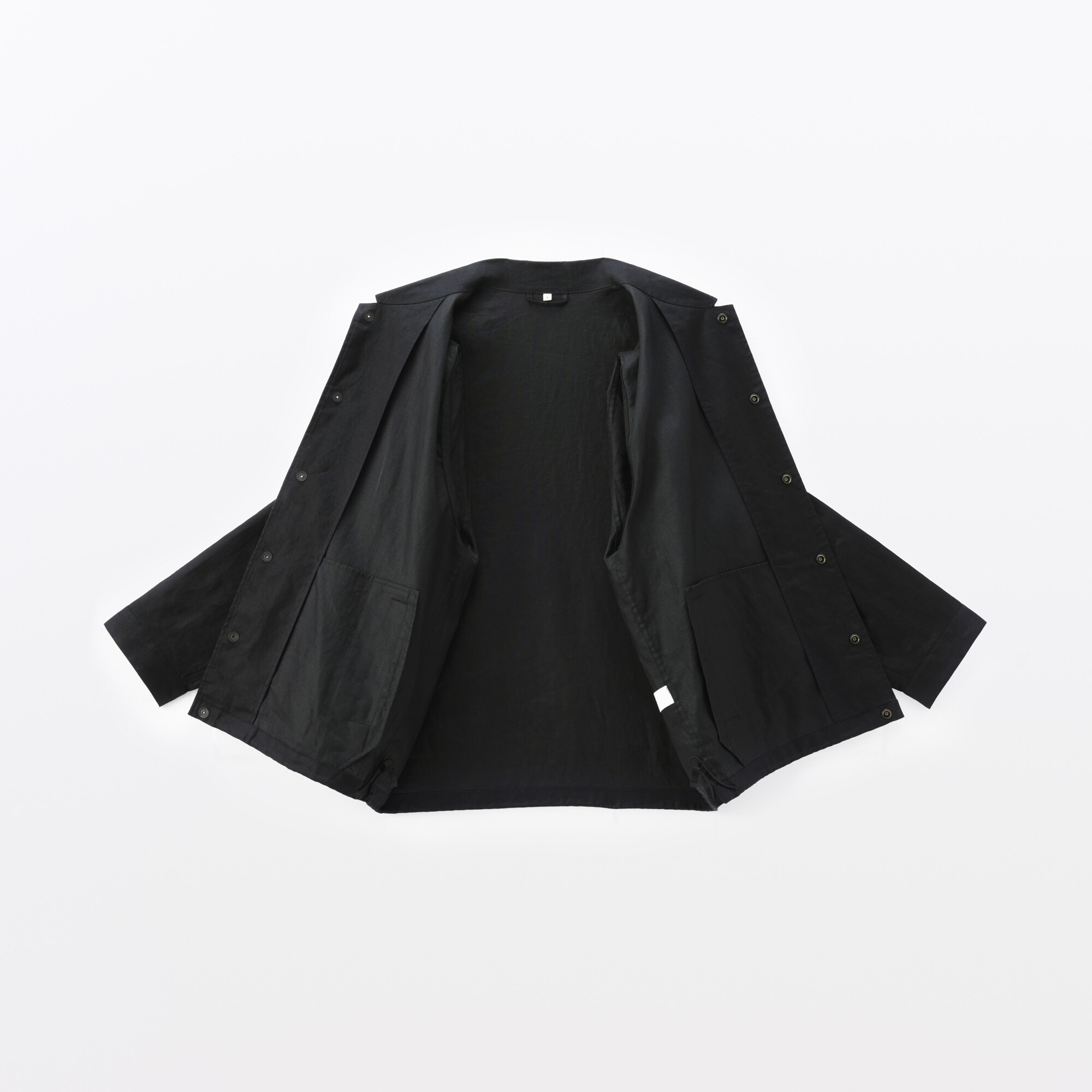 紳士　太番手リネンドローストリングジャケット