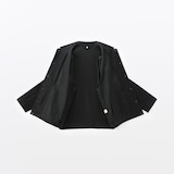 紳士　太番手リネンドローストリングジャケット