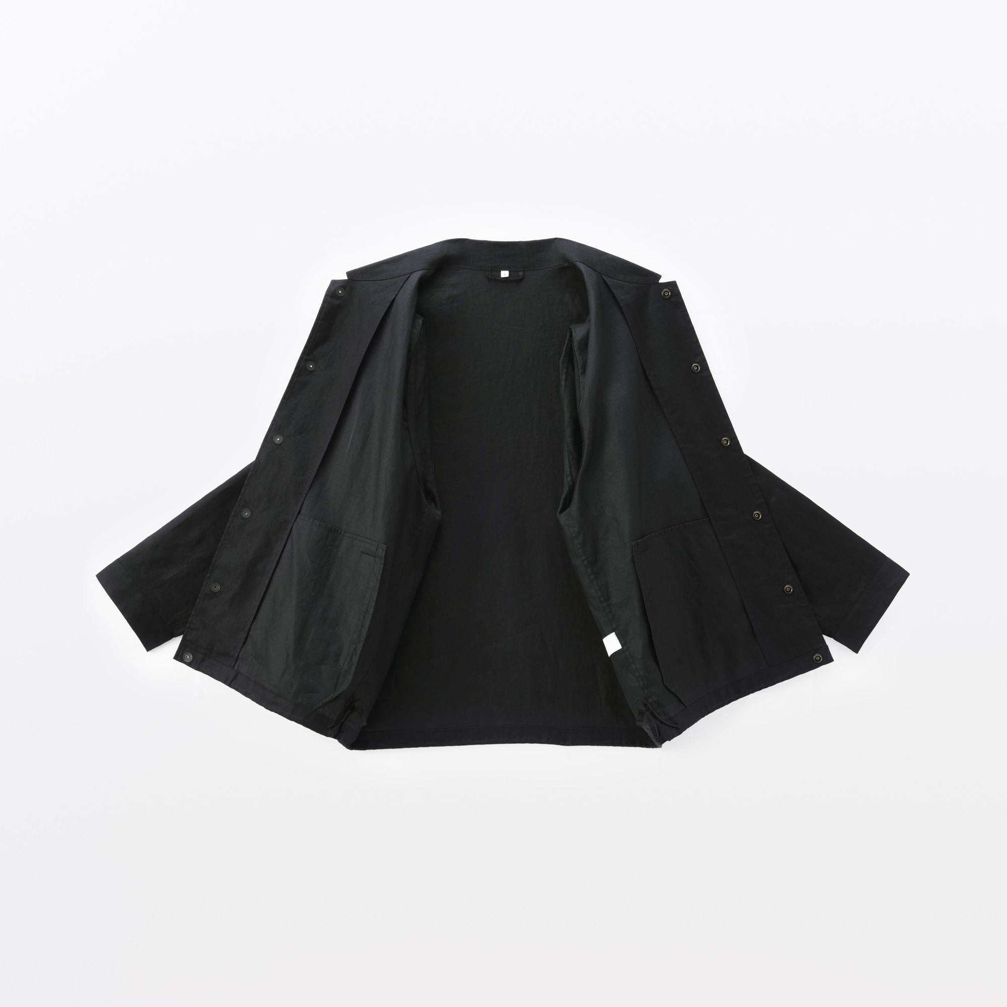 紳士　太番手リネンドローストリングジャケット