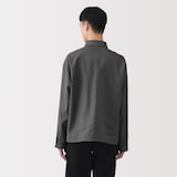 紳士　太番手リネンドローストリングジャケット