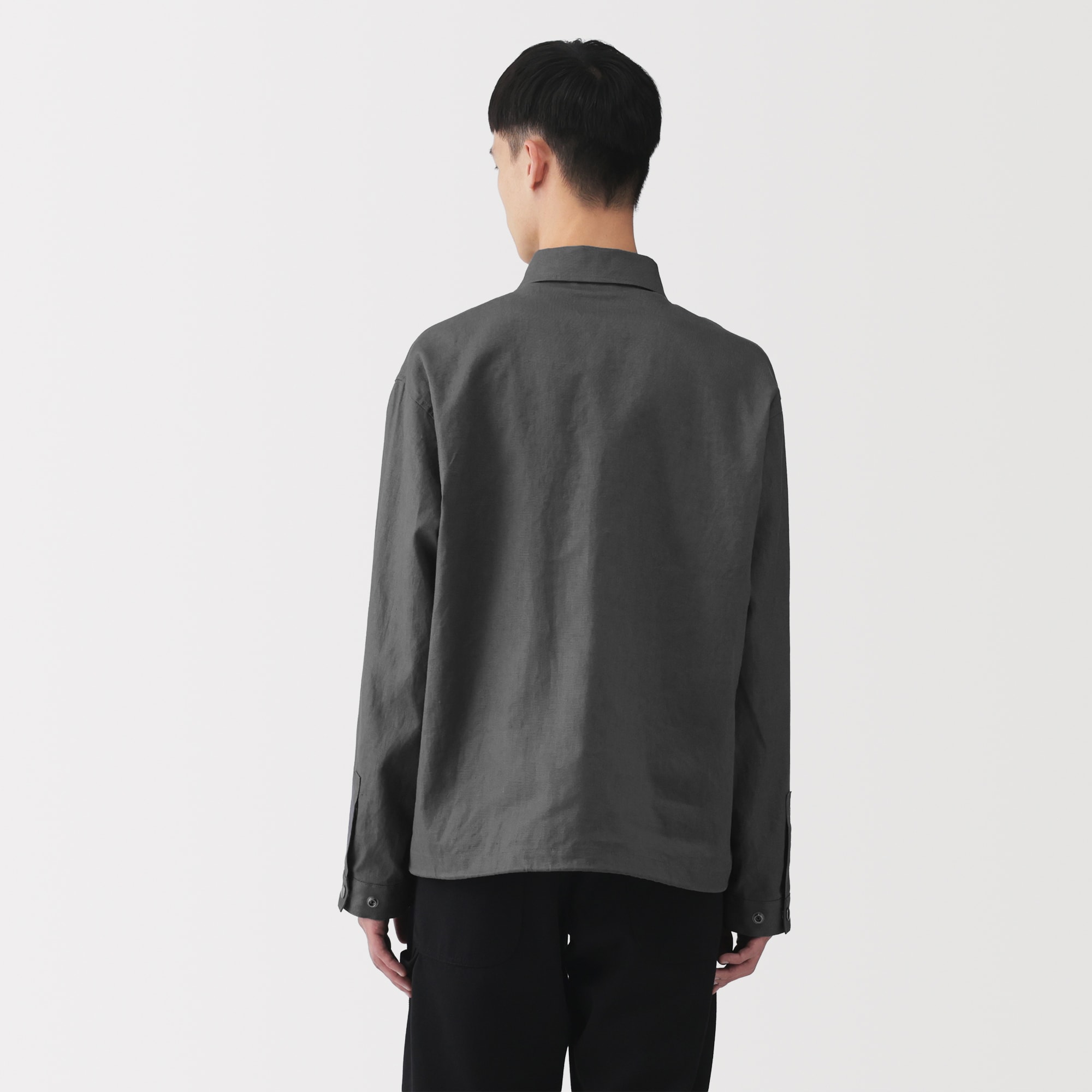 紳士　太番手リネンドローストリングジャケット