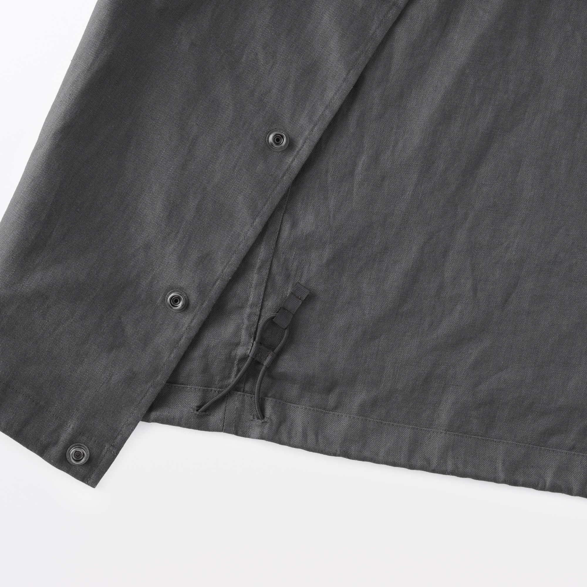 紳士　太番手リネンドローストリングジャケット