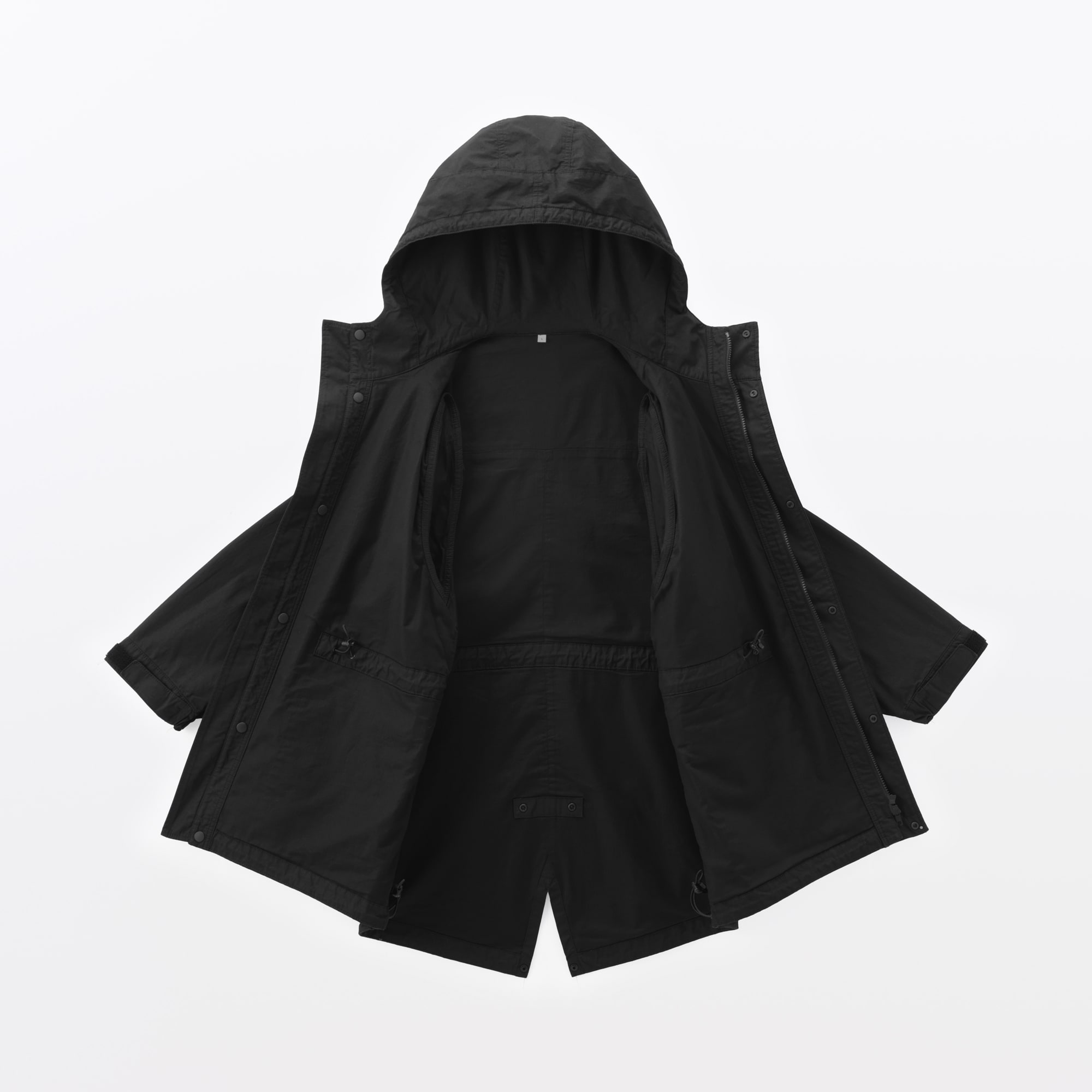 紳士　コットンライトキャンバス　フーデッドブルゾン