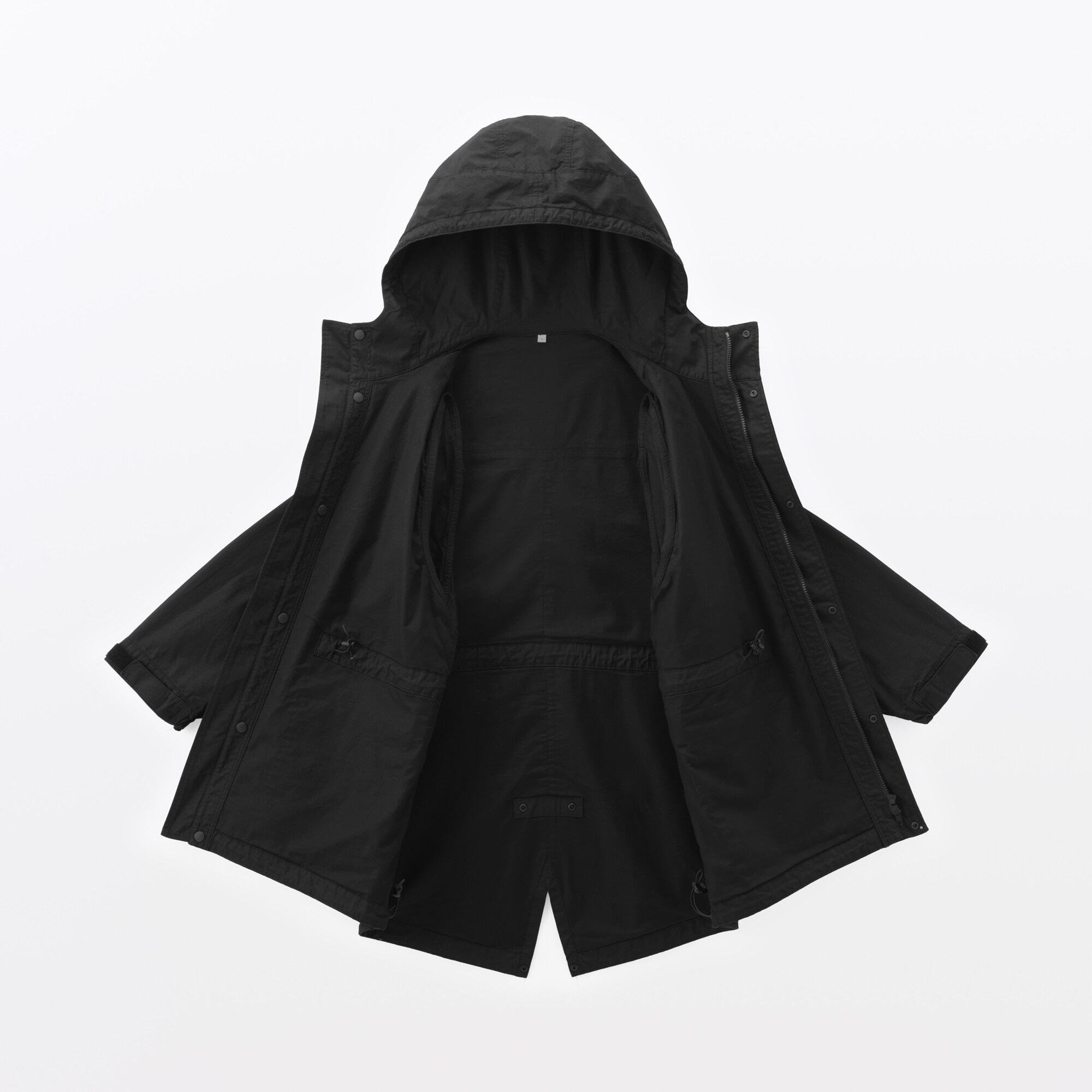 紳士　コットンライトキャンバス　フーデッドブルゾン