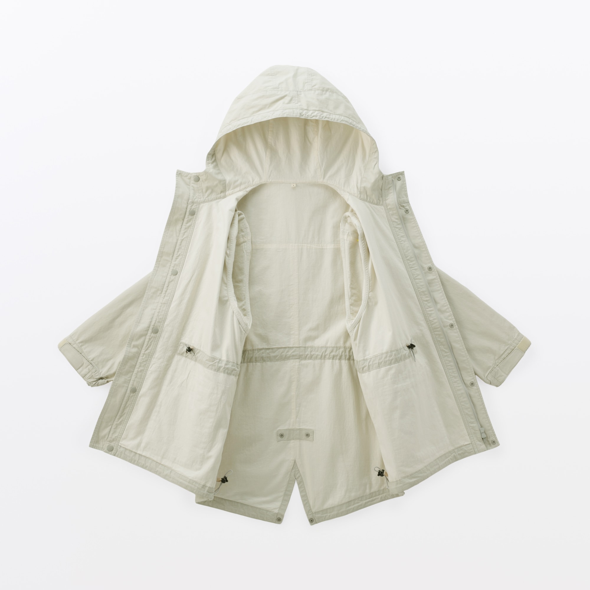 紳士　コットンライトキャンバス　フーデッドブルゾン