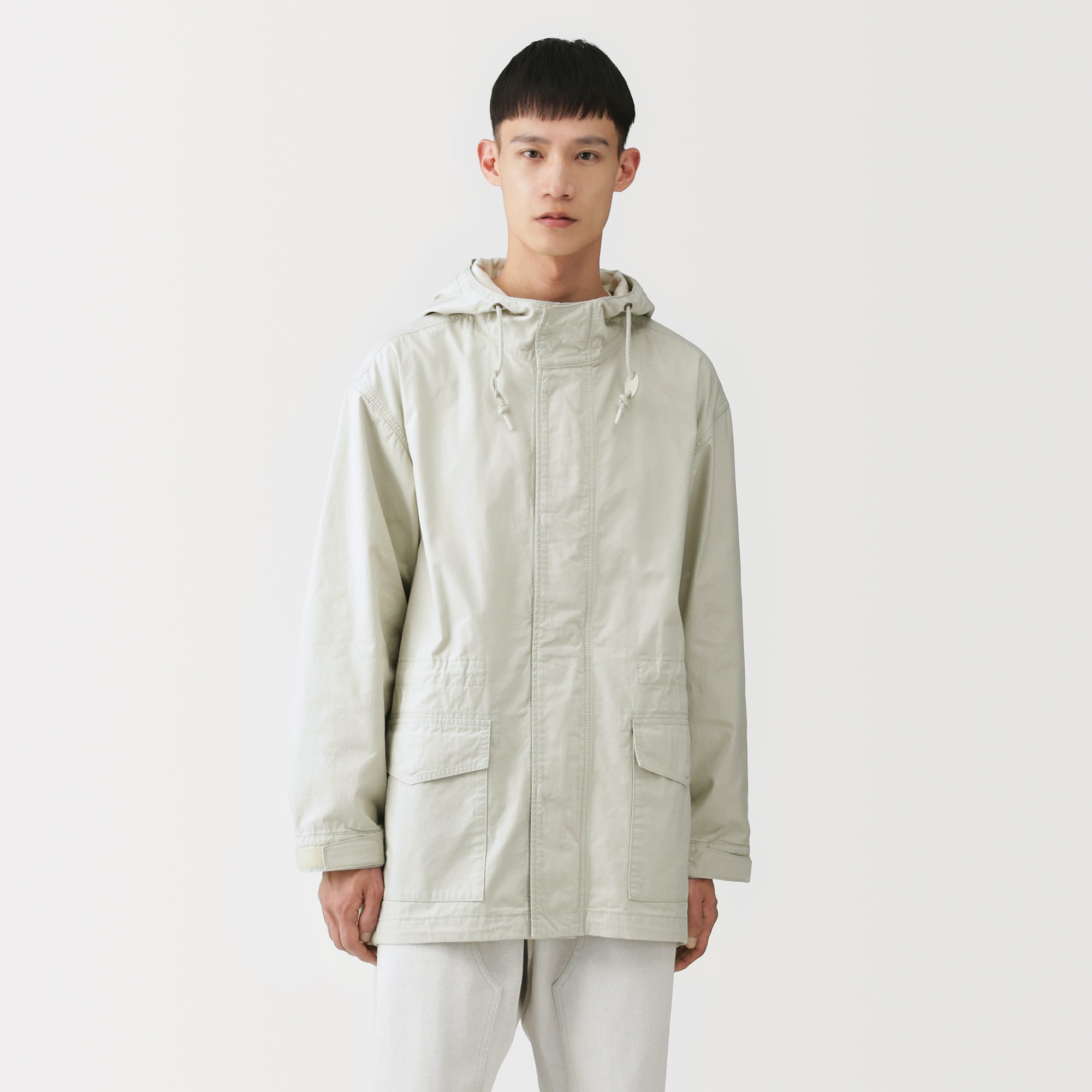 MUJI Labo コットンライトキャンバスフーデッドブルゾン 紳士 コットン 