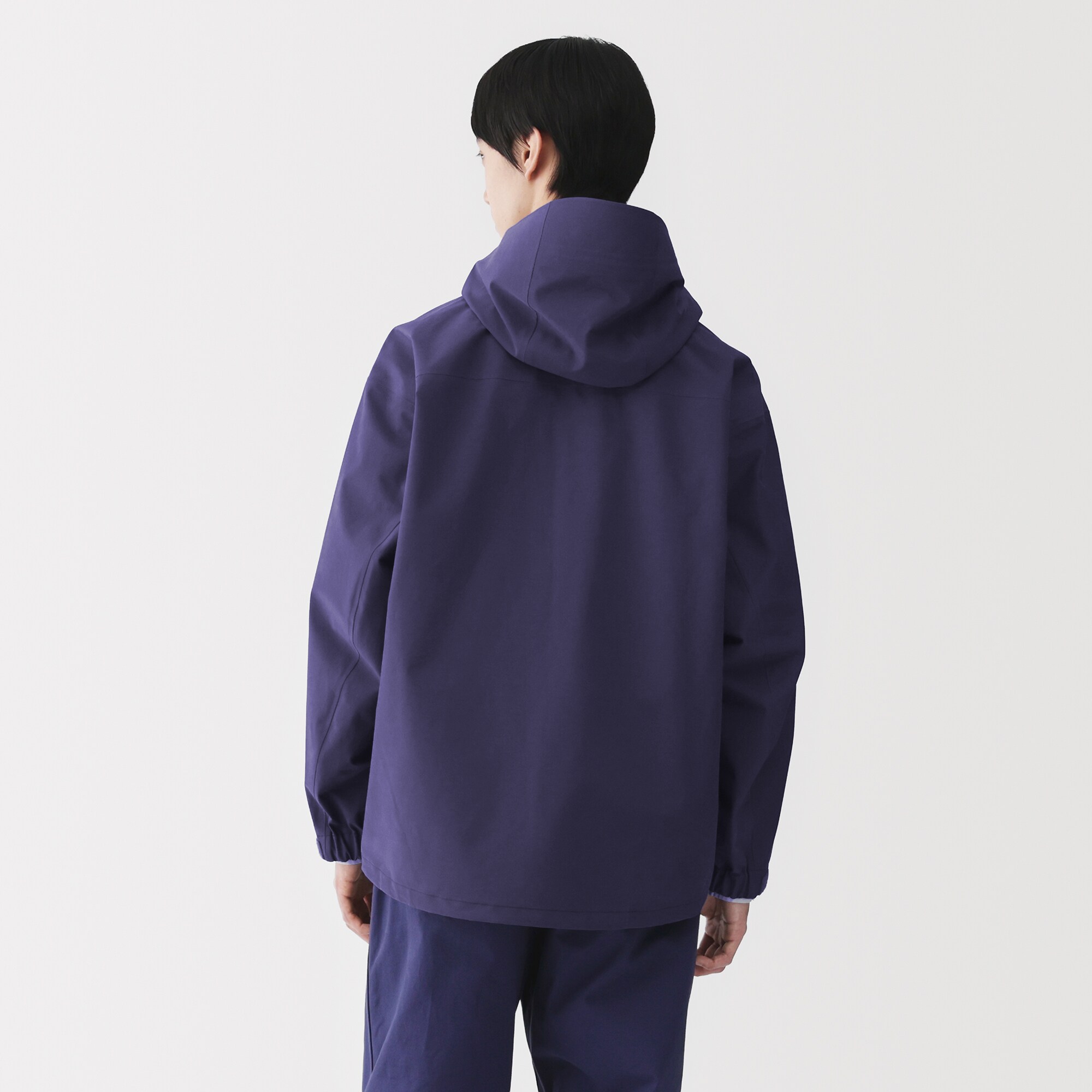 紳士 透湿撥水コットンナイロン フードブルゾン | 無印良品