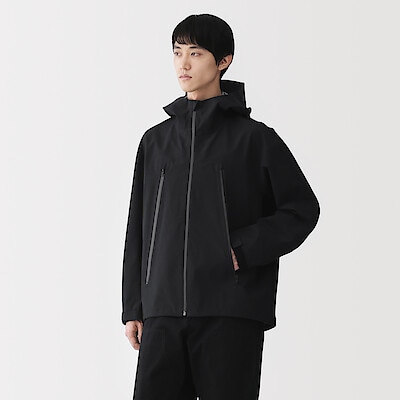 紳士　透湿撥水コットンナイロン　フードブルゾン
