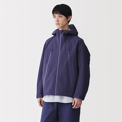 紳士　透湿撥水コットンナイロン　フードブルゾン