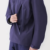 紳士　透湿撥水コットンナイロン　フードブルゾン