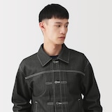 紳士　再生ポリエステルデニムジャケット