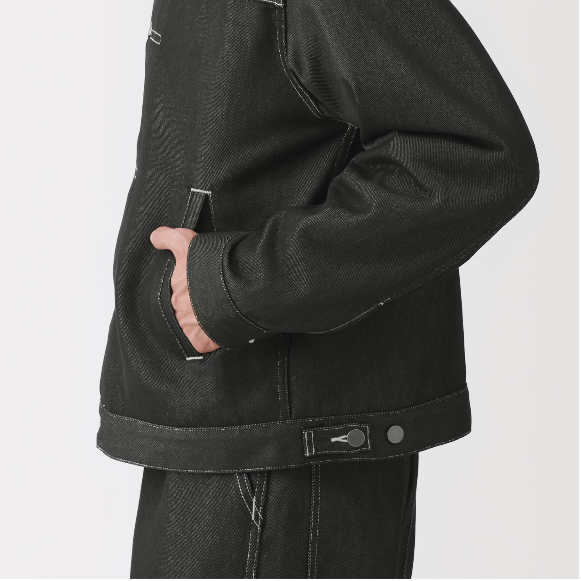 紳士　再生ポリエステルデニムジャケット