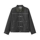 紳士　再生ポリエステルデニムジャケット