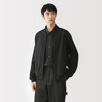 【２月中旬発売予定】紳士　レーヨンコットン　ショートブルゾン