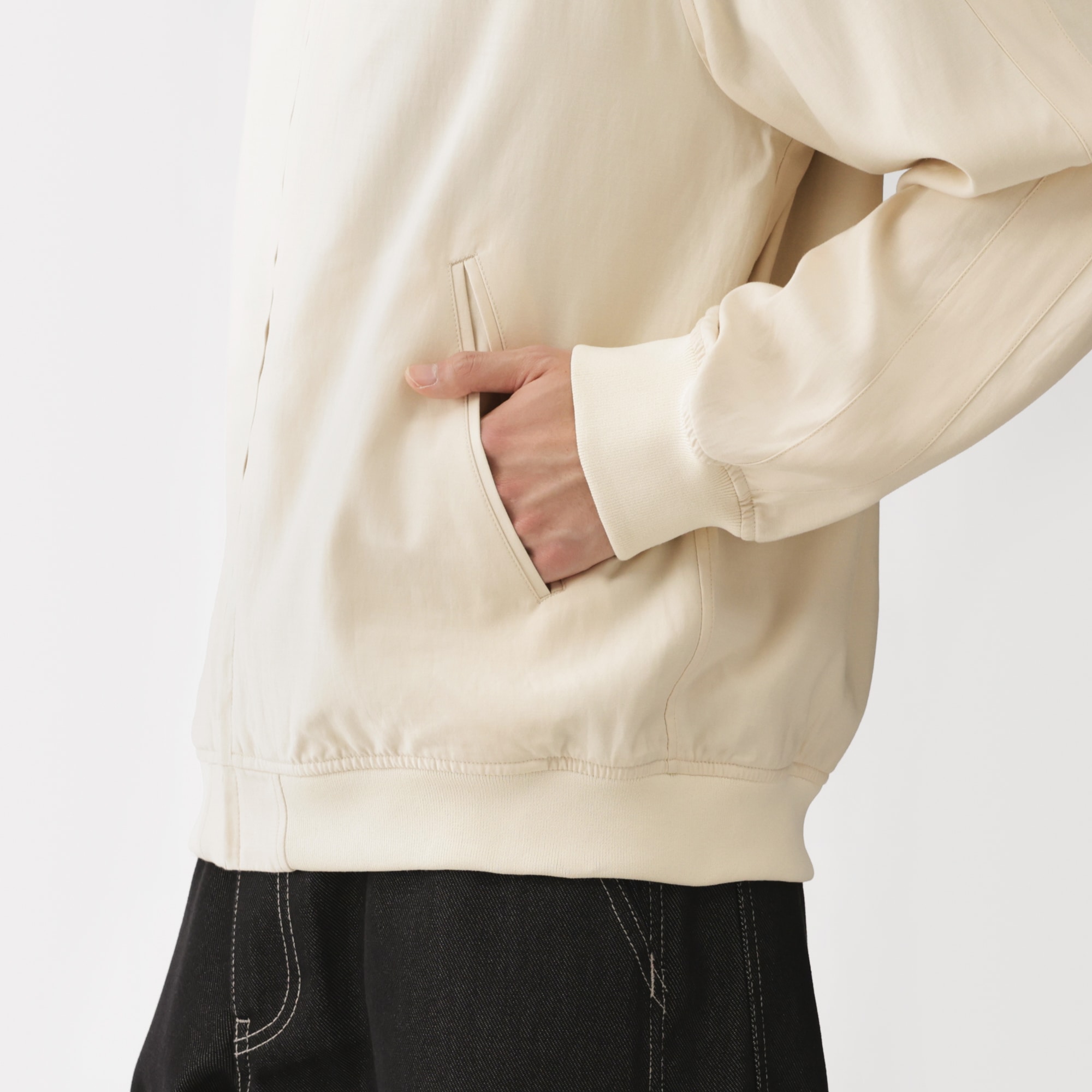 紳士 レーヨンコットン ショートブルゾン | 無印良品