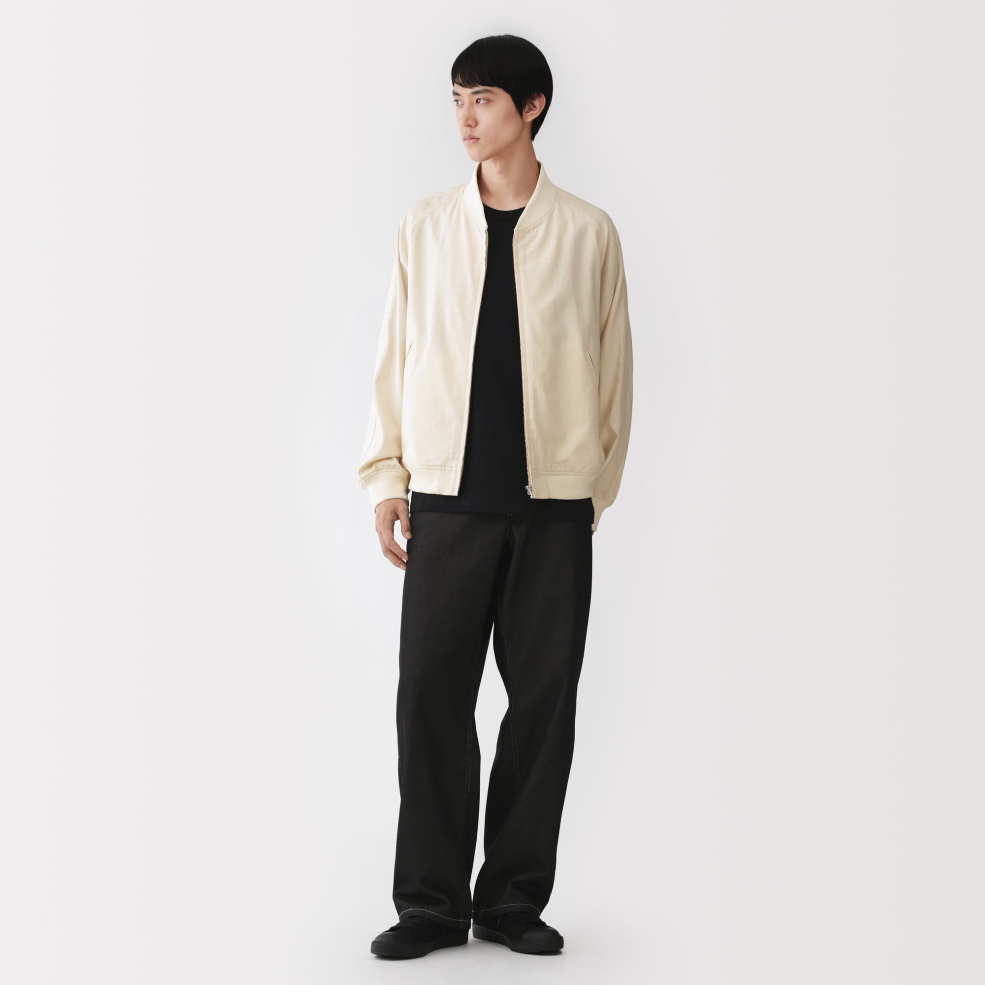紳士 レーヨンコットン ショートブルゾン | 無印良品